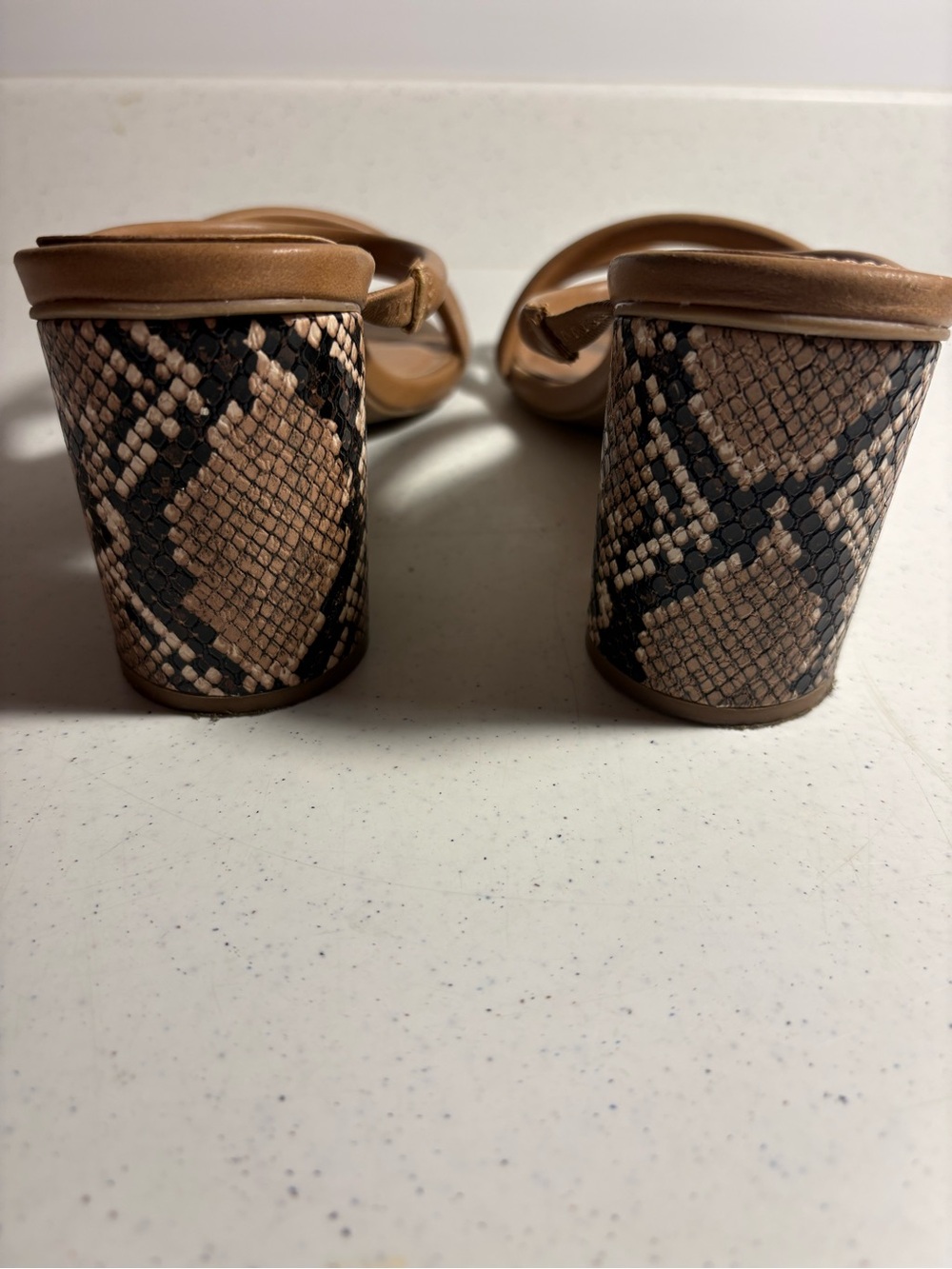 Dolce Vita Cognac Strappy Block Heel Sandals
